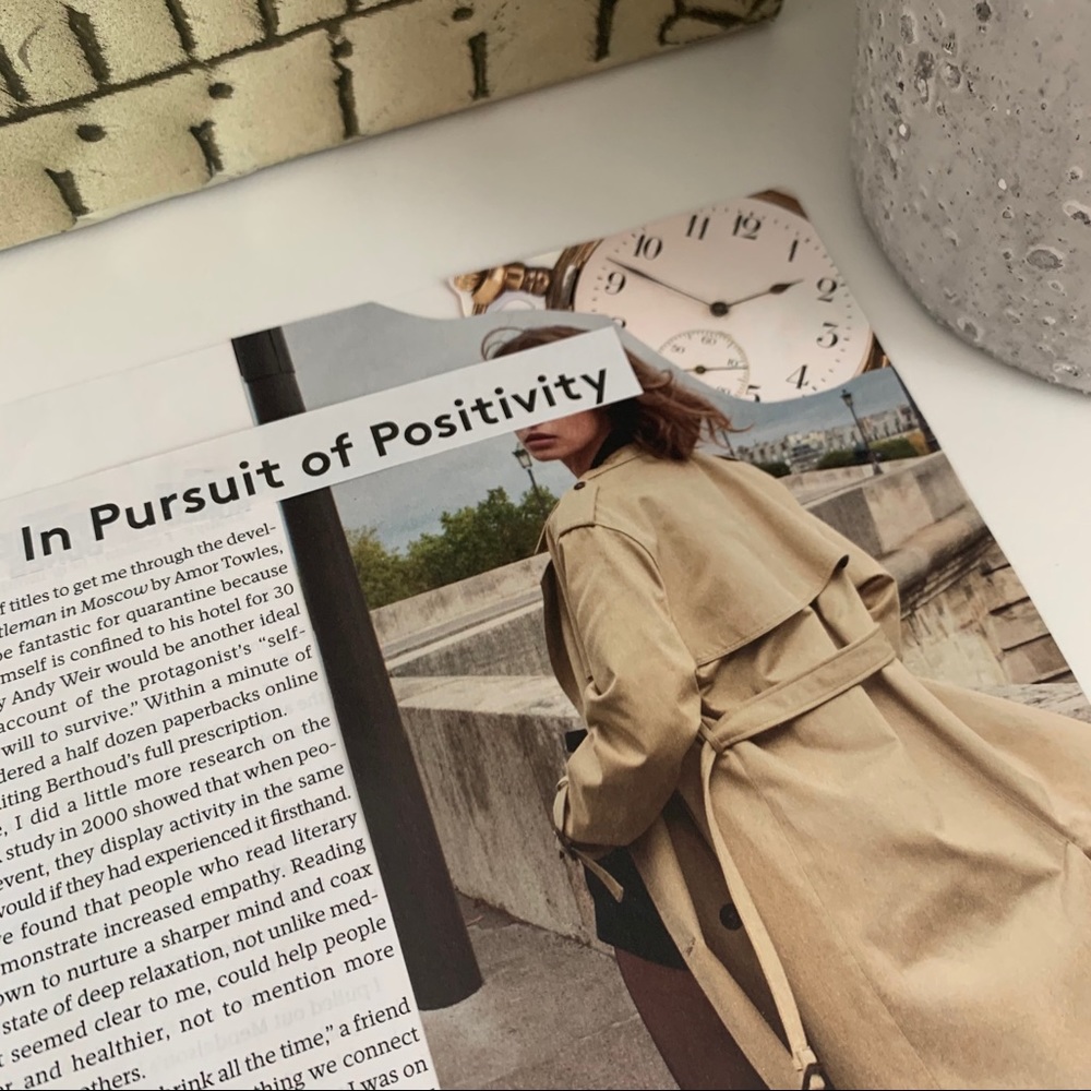 In Pursuit of Positivity Collage Minimal Aesthetic Coffee Chic Wall Art - Picture 5 of 12